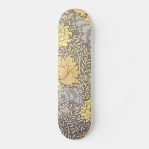 William Morris Chrysanthemum Hübsche Blume Skateboard