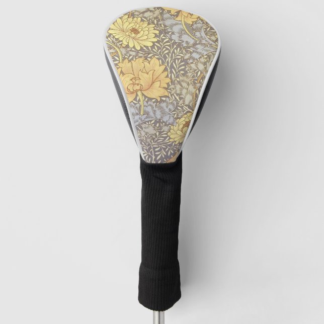 William Morris Chrysanthemum Mum Blume Golf Headcover (Vorderseite)