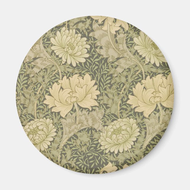 William Morris Chrysanthemum Mum Magnet (Vorne)
