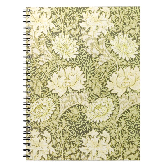 William Morris Chrysanthemum Muster Notizblock (Vorderseite)