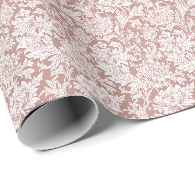 William Morris Chrysanthemum-Muster-Wrap-Papier Geschenkpapier (Rolleneckpunkt)