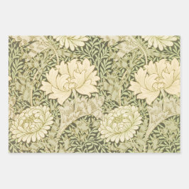 William Morris Chrysanthemum Packpapier Geschenkpapier Set
