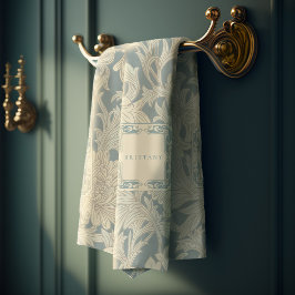 William Morris Chrysanthemum Pattern Bath Towel Se Badhandtuch Set