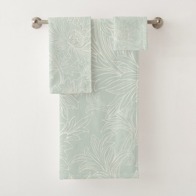 William Morris Chrysanthemum Pattern Bath Towel Se Badhandtuch Set (Insitu)