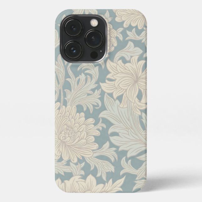 William Morris Chrysanthemum Pattern iPhone 13 Pro Hülle (Rückseite)