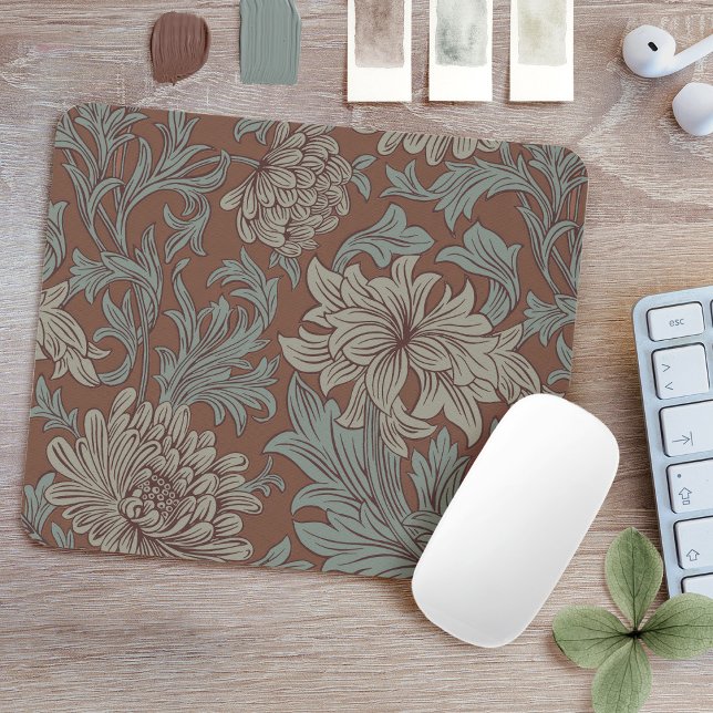William Morris Chrysanthemum Pattern Mouse Pad Mousepad (Von Creator hochgeladen)