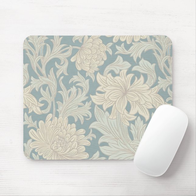 William Morris Chrysanthemum Pattern Mousepad (Mit Mouse)