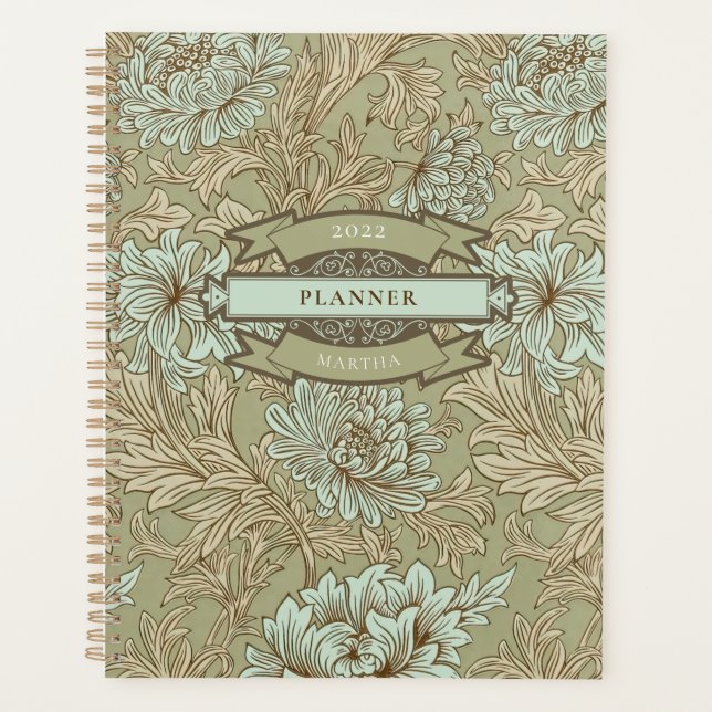 William Morris Chrysanthemum Pattern Planer (Vorderseite)