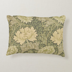 William Morris Chrysanthemum Sage Blume Dekokissen