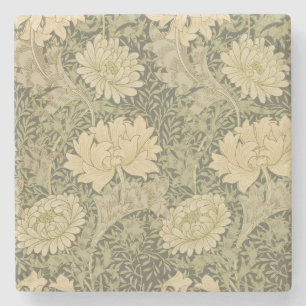 William Morris Chrysanthemum Sage Blume Steinuntersetzer