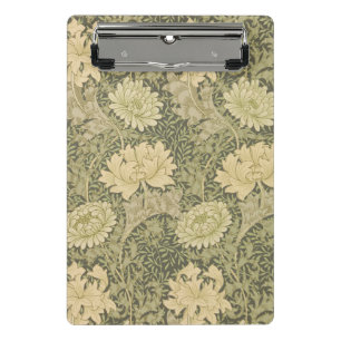 William Morris Chrysanthemum Salbei-Blume Mini Klemmbrett