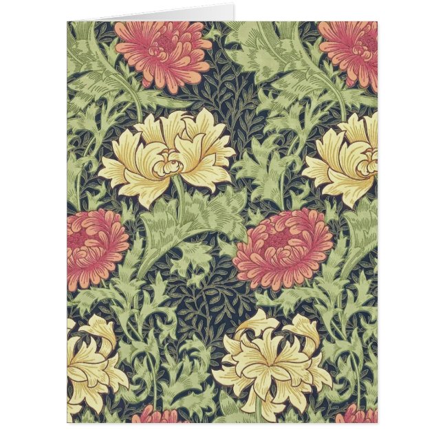 William Morris Chrysanthemum Vintage Floral Art (Devant)
