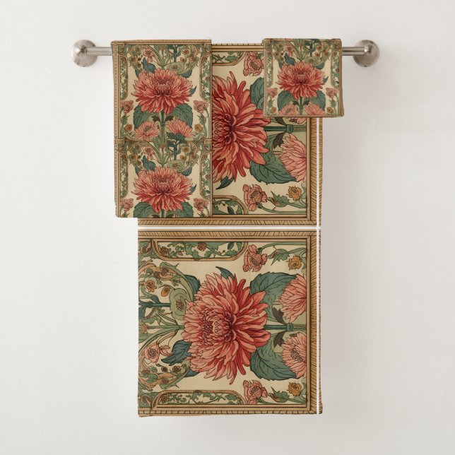  William Morris Chrysanthemums Floral Art Nouveau  (En situation)