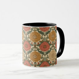  William Morris Chrysanthemums Floral Art Nouveau  Tasse