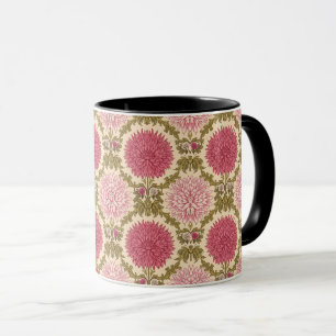 William Morris Chrysanthemums Floral Art Nouveau Tasse