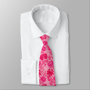 William Morris Chrysanthemums, Fuchsia Pink Krawatte