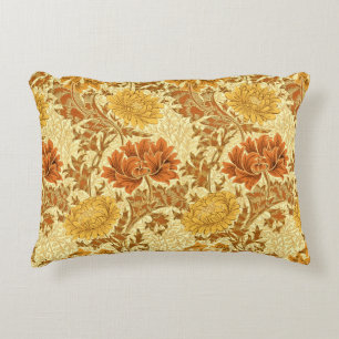 William Morris Chrysanthemums, Mustard Gold Zierkissen