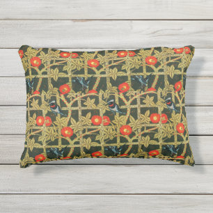 William Morris Classic Floral Trellis Kissen Für Draußen