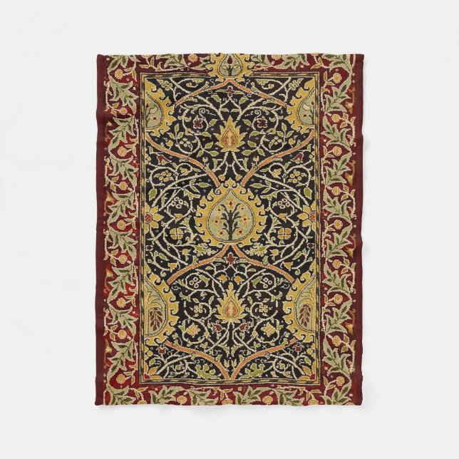 William Morris Classic Teppich Art Print Design Fleecedecke (Vorderseite)