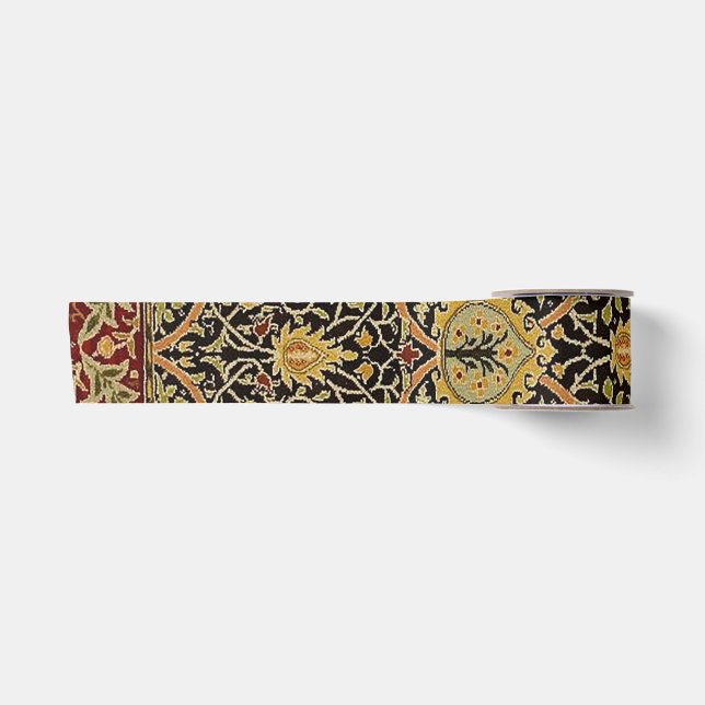 William Morris Classic Teppich Art Print Design Satinband (Vorderseite)