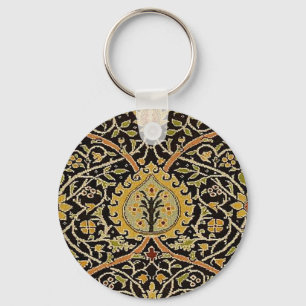 William Morris Classic Teppich Art Print Design Schlüsselanhänger