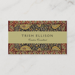 William Morris Classic Teppich Art Print Design Visitenkarte