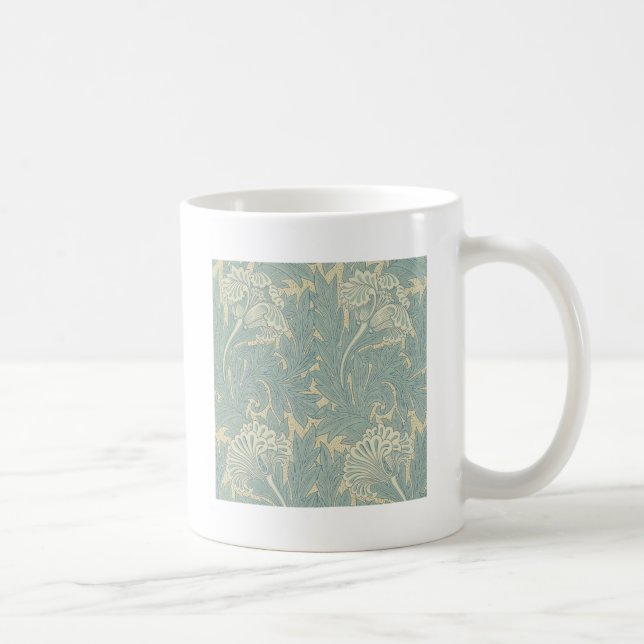 William Morris Classic Tulip Blue Floral Kaffeetasse (Rechts)