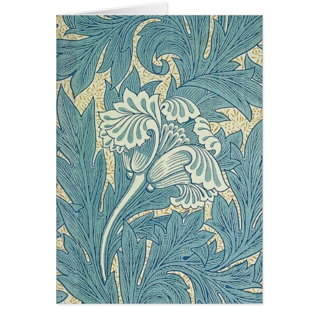 William Morris Classique Tulipe Bleu Floral (Devant)