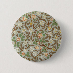 William Morris Clover Botanische Blume Button