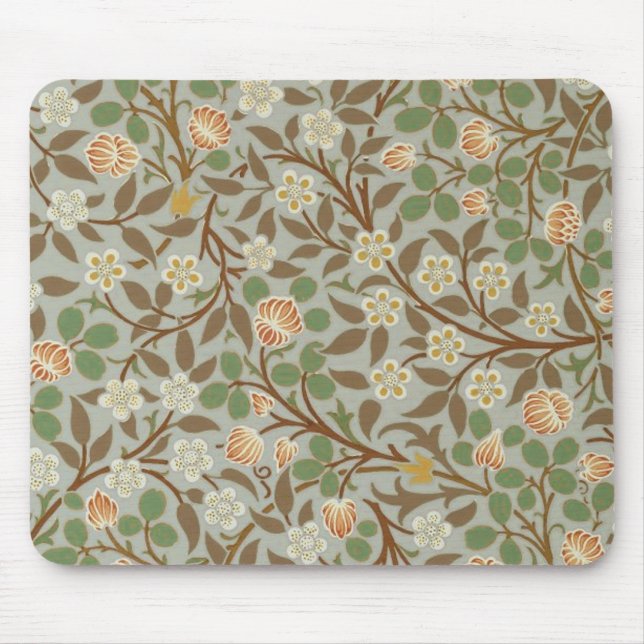William Morris Clover Botanische Blume Mousepad (Vorne)