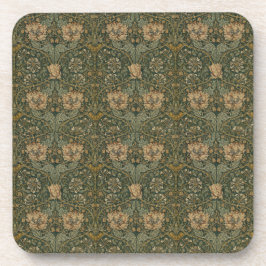 William Morris: Coaster für grüne Honeysuckle-Getr Getränkeuntersetzer