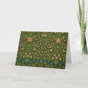 William Morris - Columbine, dunkelgrün, Case-Mate Dankeskarte