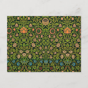 William Morris - Columbine, dunkelgrün, Case-Mate Postkarte