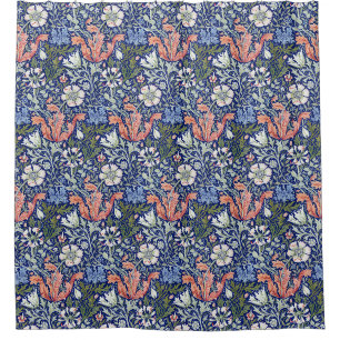 William Morris Compton Floral Art Nouveau Muster Duschvorhang