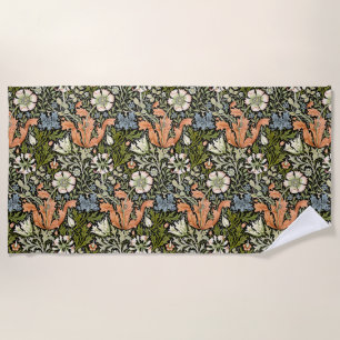 William Morris Compton Floral Art Nouveau Muster Strandtuch