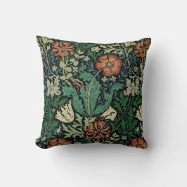 William Morris Compton Floral Art Nouveau Pattern Kissen