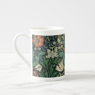 William Morris Compton Floral Art Nouveau Pattern Prozellantasse