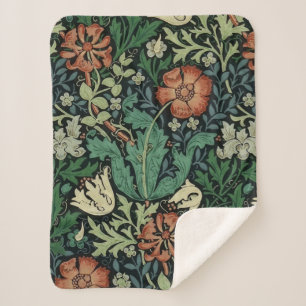 William Morris Compton Floral Art Nouveau Pattern Sherpadecke