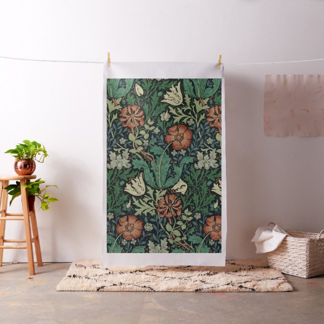 William Morris Compton Floral Art Nouveau Pattern Stoff (Beispiel)