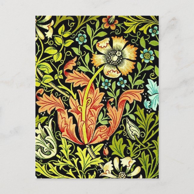 William Morris "Compton" Postkarte (Vorderseite)