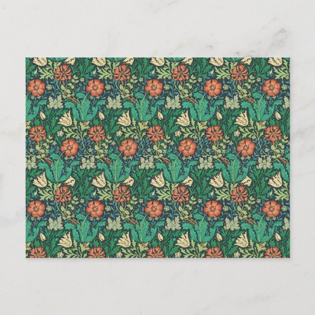 William Morris "Compton" Postkarte (Vorderseite)