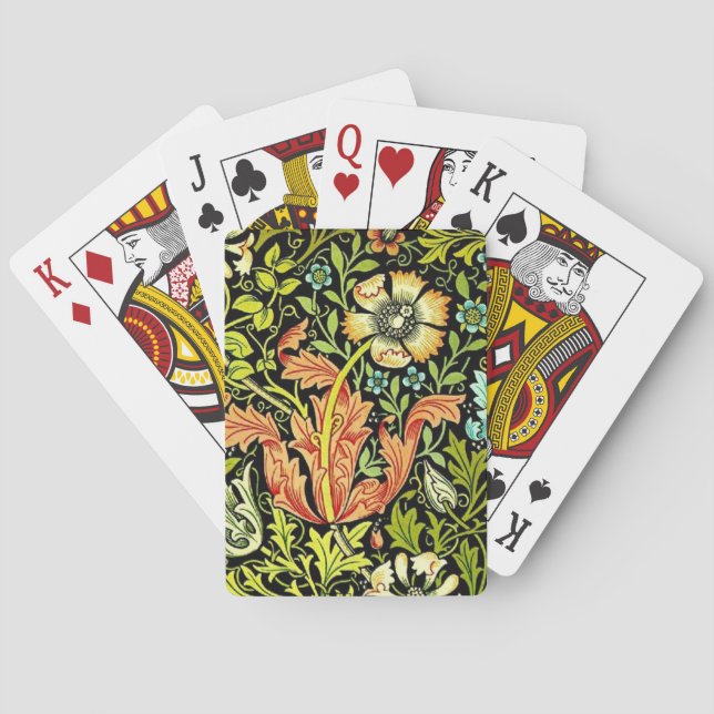 William Morris "Compton" Spielkarten (Rückseite)