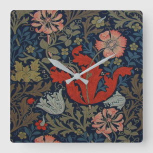 William Morris Compton Timepiece Quadratische Wanduhr