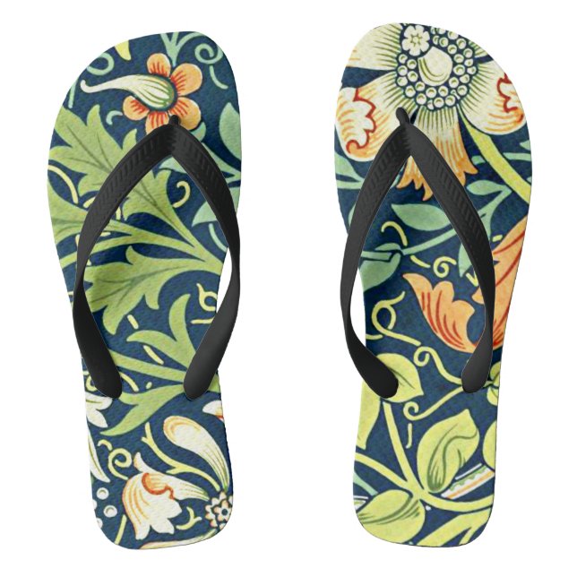 William Morris - Compton, Vintages Muster Flip Flops (Fußbett)
