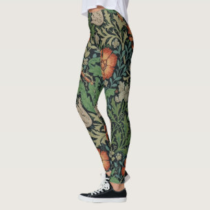William Morris Compton Wallpaper Classic Leggings
