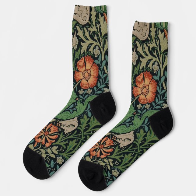 William Morris Compton Wallpaper Classic Socken (Linkes Detail)