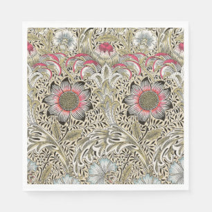 William Morris Corncockle Botanische Weinrebe Flor Serviette