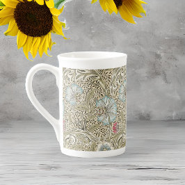 William Morris Corncockle Cream Blue und Rose Prozellantasse