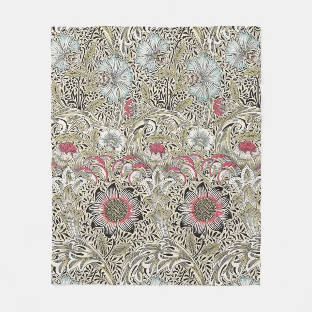 William Morris Corncockle Tapete Fleecedecke (Vorderseite)