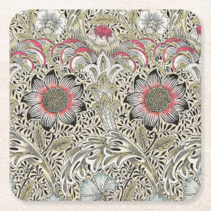 William Morris Corncockle Tapete Rechteckiger Pappuntersetzer